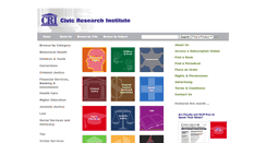 Desktop Screenshot of civicresearchinstitute.com