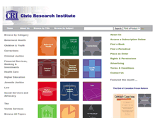 Tablet Screenshot of civicresearchinstitute.com